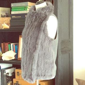 Rabbit fur vest